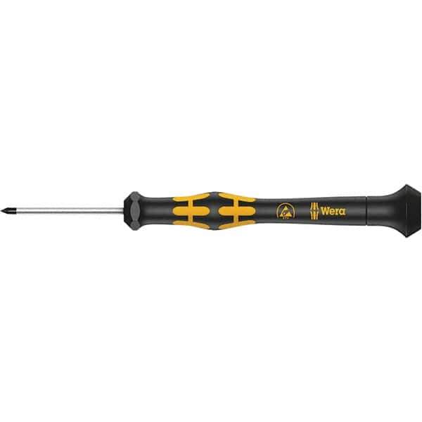 Wera - 1-47/64" Blade Length Microstix Screwdriver - 137mm OAL - Best Tool & Supply