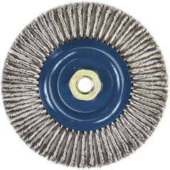 Norton - 6" OD, 5/8-11 Arbor Hole, Stringer Bead Stainless Steel Wheel Brush - Best Tool & Supply