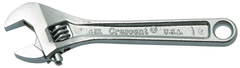 1/2" Opening - 4" OAL - Adjustable Wrench Chrome - Best Tool & Supply