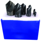 7 Pc. 100°-1/4; 3/8; 1/2; 5/8; 3/4; 1 HSS Uniflute Countersink Set - Best Tool & Supply