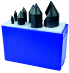 7 Pc. 90°-1/4; 3/8; 1/2; 5/8; 3/4; 1 HSS Uniflute Countersink Set - Best Tool & Supply