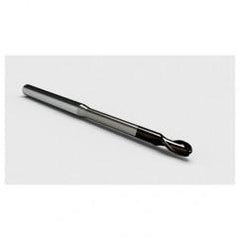 4mm Dia. - 5mm LOC - 57mm OAL 2 FL Ball Nose Carbide End Mill with 5mm Reach-Nano Coated - Best Tool & Supply