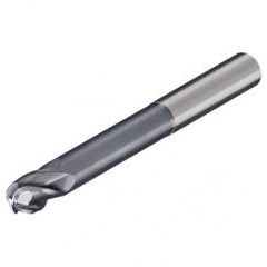 4mm Dia. - 75mm OAL - AlTiN-CBD-30°-Center Cut-Long ReachBall Nose HP End Mill-2 FL - Best Tool & Supply