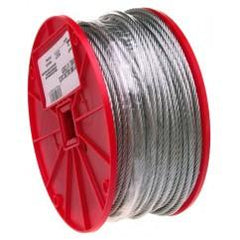 1/16" 7X7 CABLE GALVANIZED WIRE 500 - Best Tool & Supply