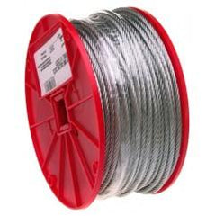 1/8" 7X7 CABLE GALVANIZED WIRE 500 - Best Tool & Supply