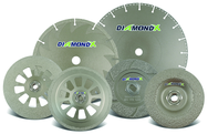 4-1/2 x 5/8-11 - 24 Grit - Diamond X Depressed Center Grinding Wheels - Type 29 - Best Tool & Supply