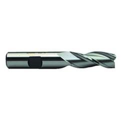 1 Dia. x 4-1/8 Overall Length 3-Flute Square End High Speed Steel SE End Mill-Round Shank-Center Cut-Uncoated - Best Tool & Supply