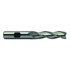 3/4 Dia. x 5-1/4 Overall Length 3-Flute Square End High Speed Steel SE End Mill-Round Shank-Center Cut-Uncoated - Best Tool & Supply