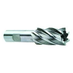 3/4 Dia. x 3-3/4 Overall Length 4-Flute Square End High Speed Steel SE End Mill-Round Shank-Center Cut-Uncoated - Best Tool & Supply