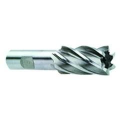 1-1/8 Dia. x 4-1/2 Overall Length 4-Flute Square End High Speed Steel SE End Mill-Round Shank-Center Cut-Uncoated - Best Tool & Supply