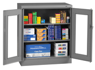 36"W x 18"D x 42"H Counter High C-Thru Knocked-Down Cabinet w/2 Adj. Shelves - Best Tool & Supply