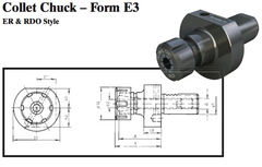 VDI Collet Chuck - Form E3 (ER & RDO Style) - Part #: CNC86 53.40462 - Best Tool & Supply