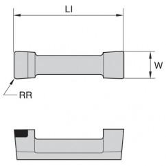 528301 1/8 WOC .010 CR INS DOGBONE - Best Tool & Supply