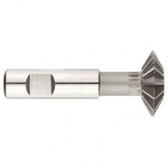 1" x 3/8 x 1/2 Shank - HSS - 90 Degree - Double Angle Shank Type Cutter - 12T - Uncoated - Best Tool & Supply