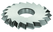 6 x 1-1/4 x 1-1/4 - HSS - 90 Degree - Double Angle Milling Cutter - 28T - TiAlN Coated - Best Tool & Supply