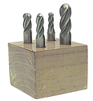 4 Pc. HSS Ball Nose Single-End End Mill Set - Best Tool & Supply