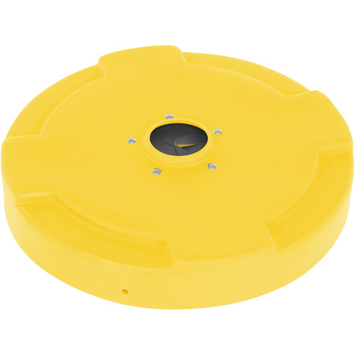 Drum Recyc Lid Flap 55 Gal(Closed) Yellow - Exact Industrial Supply