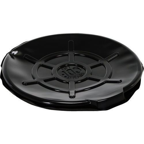 Blk Plastic Drum Cover Open Head 55 Gal - Exact Industrial Supply