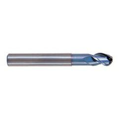 1" Dia. - 4" OAL - TiCN CBD-Ball Nose HP End Mill-3 FL - Best Tool & Supply