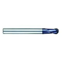 1/4" Dia. - 3-1/8" OAL - AlTiN CBD-Ball Nose HP End Mill-2 FL - Best Tool & Supply