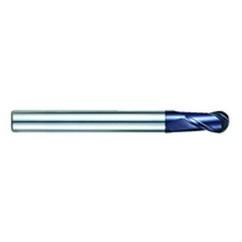 5/8" Dia. - 5-1/2" OAL - AlTiN CBD-Ball Nose HP End Mill-2 FL - Best Tool & Supply