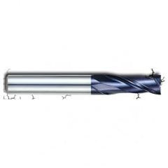 1/4" Dia. - 1" LOC - 2-3/4" OAL - 2 FL Carbide S/E HP End Mill-AlTiN - Best Tool & Supply