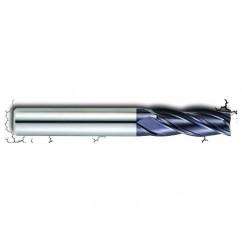 5/16" Dia. - 1" LOC - 2-3/4" OAL - .020 Radius 4 FL Carbide S/E HP End Mill-AlTiN - Best Tool & Supply