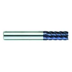 3/8" Dia. - 1-1/4" LOC - 3-1/4" OAL - 6 FL Carbide S/E HP End Mill-AlTiN - Best Tool & Supply