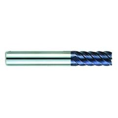 1/4" Dia. - 3/4" LOC - 2-1/2" OAL - .020 Radius 6 FL Carbide S/E HP End Mill-AlTiN - Best Tool & Supply