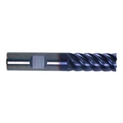 1/4" Dia. - 3/4" LOC - 2-1/2" OAL - 6 FL Carbide S/E HP End Mill-TiAlN-x - Best Tool & Supply