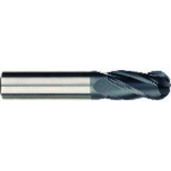 5/8 x 5/8 x 1-1/2 x 3-1/2 OAL 4 Flute Ball Nose Carbide End Mill - Shank-AlCrN Coated - Best Tool & Supply