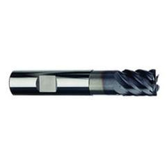 1/2" Dia. - 5/8" LOC - 3" OAL - 6 FL Carbide S/E HP End Mill-TiAlN-x - Best Tool & Supply