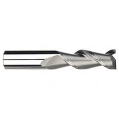 3/8" Dia. - 7/8 LOC - 2-1/2" OAL - .030 Radius 2 FL Carbide S/E HP End Mill-Uncoated - Best Tool & Supply