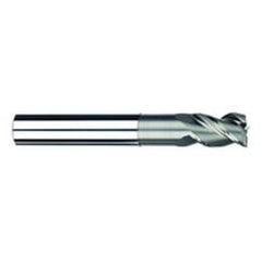 3/8" Dia. - 1/2" LOC - 4" OAL - 3 FL Carbide S/E HP End Mill-Uncoated - Best Tool & Supply