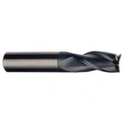 1/4 Dia. x 2-1/2 Overall Length 3-Flute Square End Solid Carbide SE End Mill-Round Shank-Center Cut-AlTiN - Best Tool & Supply