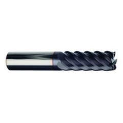 1" Dia. - 2" LOC - 4" OAL - 6 FL Carbide S/E HP End Mill-TiAlN-x - Best Tool & Supply