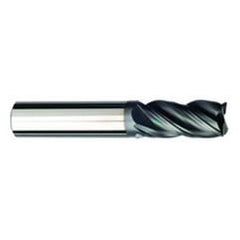1/2" Dia. - 2" LOC - 4" OAL - .030 Radius 4 FL Carbide S/E HP End Mill-AlTiNx - Best Tool & Supply