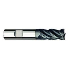 1/2" Dia. - 1-1/4" LOC - 3" OAL - .030 Radius 4 FL Carbide S/E HP End Mill-AlTiNx - Best Tool & Supply