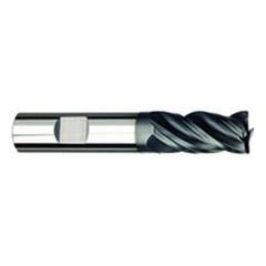 3/8" Dia. - 7/8 LOC - 2-1/2" OAL - 4 FL Carbide S/E HP End Mill-AlTiNx - Best Tool & Supply