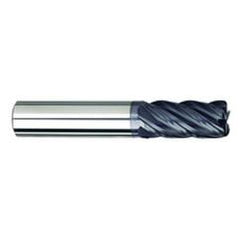 3/4" Dia. - 1-1/2" LOC - 4" OAL - 5 FL Carbide S/E HP End Mill-AlTiNX - Best Tool & Supply