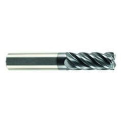 1/4" Dia. - 3/8" LOC - 2" OAL - 5 FL Carbide S/E HP End Mill-AlCrN-X - Best Tool & Supply