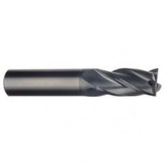 3/4 Dia. x 5 Overall Length 4-Flute Square End Solid Carbide SE End Mill-Round Shank-Center Cut-AlTiN - Best Tool & Supply