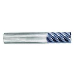 5/8" Dia. - 1-1/4" LOC - 3-1/2" OAL - .030 Radius 6 FL Carbide S/E HP End Mill-nACo - Best Tool & Supply