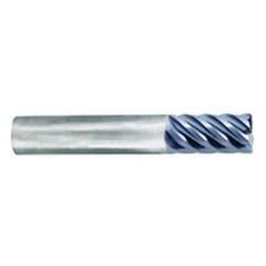 5/8" Dia. - 1-1/4" LOC - 3-1/2" OAL - .030 Radius 6 FL Carbide S/E HP End Mill-nACo - Best Tool & Supply