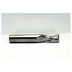 11mm Dia. x 76mm Overall Length 2-Flute Square End Solid Carbide SE End Mill-Round Shank-Center Cut-TiN - Best Tool & Supply