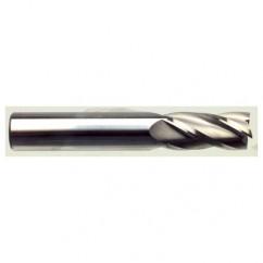 10mm Dia. x 70mm Overall Length 4-Flute Square End Solid Carbide SE End Mill-Round Shank-Center Cut-TiN - Best Tool & Supply