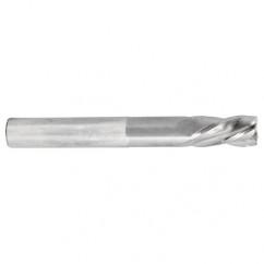 1/4 Dia. x 6 Overall Length 4-Flute Square End Solid Carbide SE End Mill-Round Shank-Center Cut-TiN - Best Tool & Supply