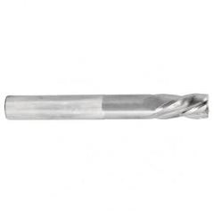 1/4 Dia. x 6 Overall Length 4-Flute Square End Solid Carbide SE End Mill-Round Shank-Center Cut-TiN - Best Tool & Supply