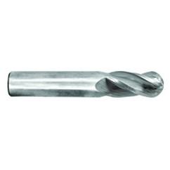 1/4" Dia. - 4" OAL - Ball Nose-AlTiN Long Reach CBD SE EM - 2 FL - Best Tool & Supply