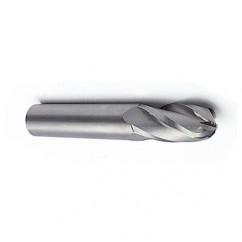 25mm Dia. - 100mm OAL - Ball Nose-AlTiN Solid SE Carbide End Mill - 4 FL - Best Tool & Supply